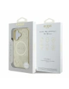 Buy Case Guess GUHMP16SPSAPSMED Apple iPhone 16 hardcase Saffiano Peony Classic Logo MagSafe gold - GUE3575 - {ean13} - Home Screen Store Europe