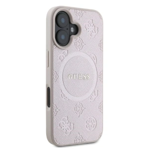 Kup Etui Guess GUHMP16SPSAPSMEP Apple iPhone 16 hardcase Saffiano Peony Classic Logo MagSafe różowy - GUE3576 - {ean13} - Sklep Home Screen