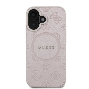 Kup Etui Guess GUHMP16SPSAPSMEP Apple iPhone 16 hardcase Saffiano Peony Classic Logo MagSafe różowy - GUE3576 - {ean13} - Sklep Home Screen