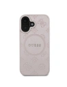 Kup Případ Guess GUHMP16SPSAPSMEP Apple iPhone 16 tvrdý obal Saffiano Peony Classic Logo MagSafe růžový - GUE3576 - {ean13} - Sklep Home Screen