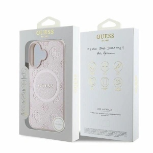 Kup Etui Guess GUHMP16SPSAPSMEP Apple iPhone 16 hardcase Saffiano Peony Classic Logo MagSafe różowy - GUE3576 - {ean13} - Sklep Home Screen