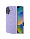 Case Guess GUHMP16SPSAPSMEU Apple iPhone 16 hardcase Saffiano Peony Classic Logo MagSafe purple - iPhone 16 - Guess