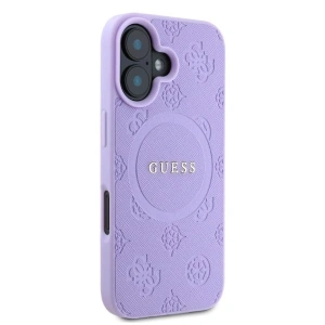 Kup Etui Guess GUHMP16SPSAPSMEU Apple iPhone 16 hardcase Saffiano Peony Classic Logo MagSafe fioletowy - GUE3577 - {ean13} - Sklep Home Screen
