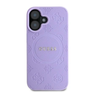 Kup Etui Guess GUHMP16SPSAPSMEU Apple iPhone 16 hardcase Saffiano Peony Classic Logo MagSafe fioletowy - GUE3577 - {ean13} - Sklep Home Screen
