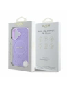 Kup Případ Guess GUHMP16SPSAPSMEU Apple iPhone 16 tvrdý kryt Saffiano Peony Classic Logo MagSafe fialový - GUE3577 - {ean13} - Sklep Home Screen