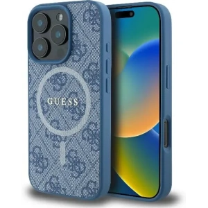 Kup Případ Guess GUHMP16XG4GFRB Apple iPhone 16 Pro Max hardcase 4G Ring Classic Logo MagSafe modrý - GUE3578 - {ean13} - Sklep Home Screen