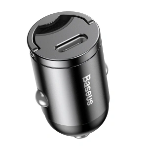 Kup Mini ładowarka samochodowa Baseus Tiny Star USB-C, QC 4.0+, PD, 30W (szara) - BSU962GRY - {ean13} - Sklep Home Screen