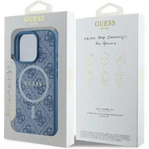 Kup Případ Guess GUHMP16XG4GFRB Apple iPhone 16 Pro Max hardcase 4G Ring Classic Logo MagSafe modrý - GUE3578 - {ean13} - Sklep Home Screen