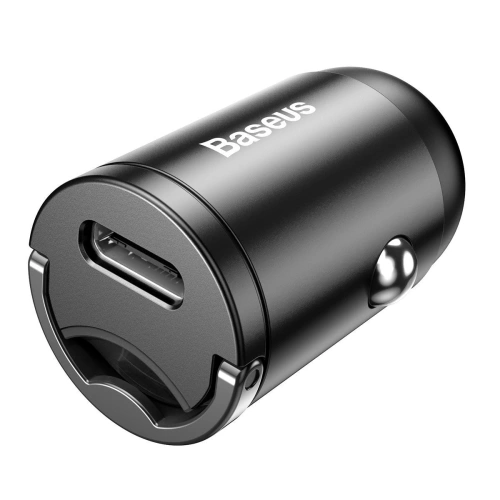 Kup Mini nabíječka do auta Baseus Tiny Star USB-C, QC 4.0+, PD, 30W (šedá) - BSU962GRY - {ean13} - Sklep Home Screen