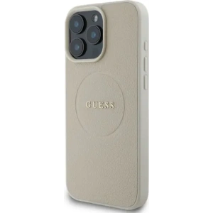 Kup Případ Guess GUHMP16XPGHSMME Apple iPhone 16 Pro Max tvrdý obal Grained Ring MagSafe béžový - GUE3580 - {ean13} - Sklep Home Screen