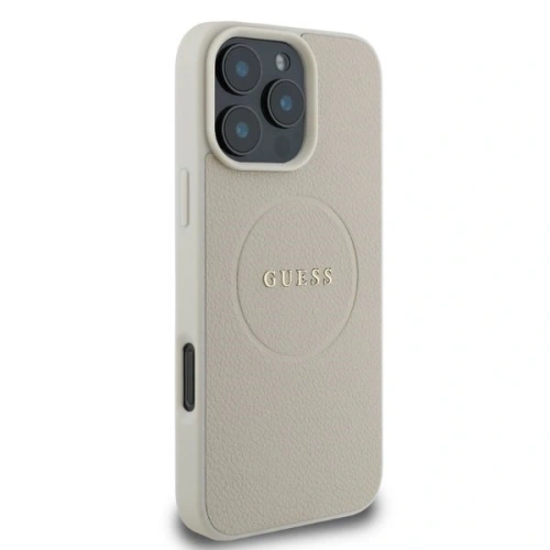Kup Případ Guess GUHMP16XPGHSMME Apple iPhone 16 Pro Max tvrdý obal Grained Ring MagSafe béžový - GUE3580 - {ean13} - Sklep Home Screen