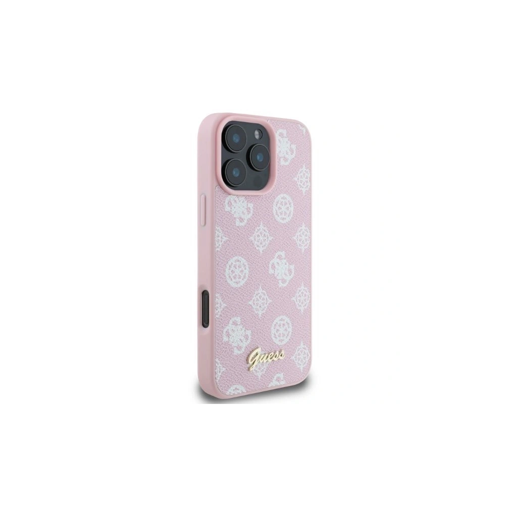 Etui Guess GUHMP16XPGPYSP Apple iPhone 16 Pro Max hardcase Peony Script MagSafe różowy - iPhone 16 Pro Max - Guess