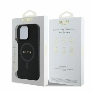 Kup Případ Guess GUHMP16XPSAHMCK Apple iPhone 16 Pro Max hardcase Saffiano Classic Logo MagSafe černý - GUE3586 - {ean13} - Sklep Home Screen