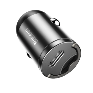 Kup Mini ładowarka samochodowa Baseus Tiny Star USB-C, QC 4.0+, PD, 30W (szara) - BSU962GRY - {ean13} - Sklep Home Screen