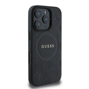 Kup Etui Guess GUHMP16XPSAPSMEK Apple iPhone 16 Pro Max hardcase Saffiano Peony Classic Logo MagSafe czarny - GUE3588 - {ean13} - Sklep Home Screen