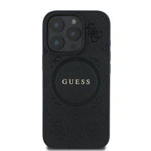 Kup Případ Guess GUHMP16XPSAPSMEK Apple iPhone 16 Pro Max hardcase Saffiano Peony Classic Logo MagSafe černý - GUE3588 - {ean13} - Sklep Home Screen