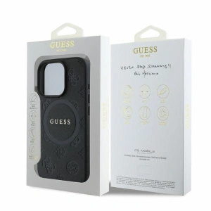 Kup Případ Guess GUHMP16XPSAPSMEK Apple iPhone 16 Pro Max hardcase Saffiano Peony Classic Logo MagSafe černý - GUE3588 - {ean13} - Sklep Home Screen