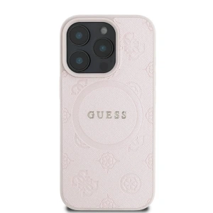 Kup Etui Guess GUHMP16XPSAPSMEP Apple iPhone 16 Pro Max hardcase Saffiano Peony Classic Logo MagSafe różowy - GUE3589 - {ean13} - Sklep Home Screen