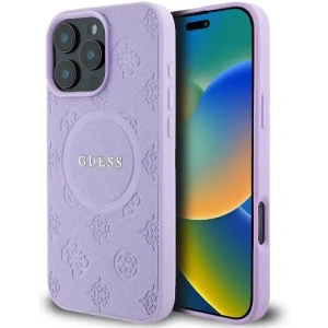 Kup Případ Guess GUHMP16XPSAPSMEU Apple iPhone 16 Pro Max tvrdý obal Saffiano Peony Classic Logo MagSafe fialový - GUE3590 - {ean13} - Sklep Home Screen