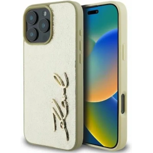 Kup Případ Karl Lagerfeld KLHCP16XPFMFBKMD Apple iPhone 16 Pro Max tvrdý obal Metal Signature zlatý - KLD2143 - {ean13} - Sklep Home Screen