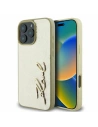 Caz Karl Lagerfeld KLHCP16XPFMFBKMD Apple iPhone 16 Pro Max hardcase Metal Signature aurie - iPhone 16 Pro Max - Karl Lagerfeld