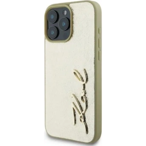 Kup Etui Karl Lagerfeld KLHCP16XPFMFBKMD Apple iPhone 16 Pro Max hardcase Metal Signature złoty - KLD2143 - {ean13} - Sklep Home Screen