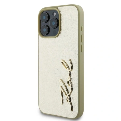 Kup Případ Karl Lagerfeld KLHCP16XPFMFBKMD Apple iPhone 16 Pro Max tvrdý obal Metal Signature zlatý - KLD2143 - {ean13} - Sklep Home Screen