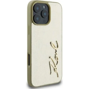 Kup Etui Karl Lagerfeld KLHCP16XPFMFBKMD Apple iPhone 16 Pro Max hardcase Metal Signature złoty - KLD2143 - {ean13} - Sklep Home Screen