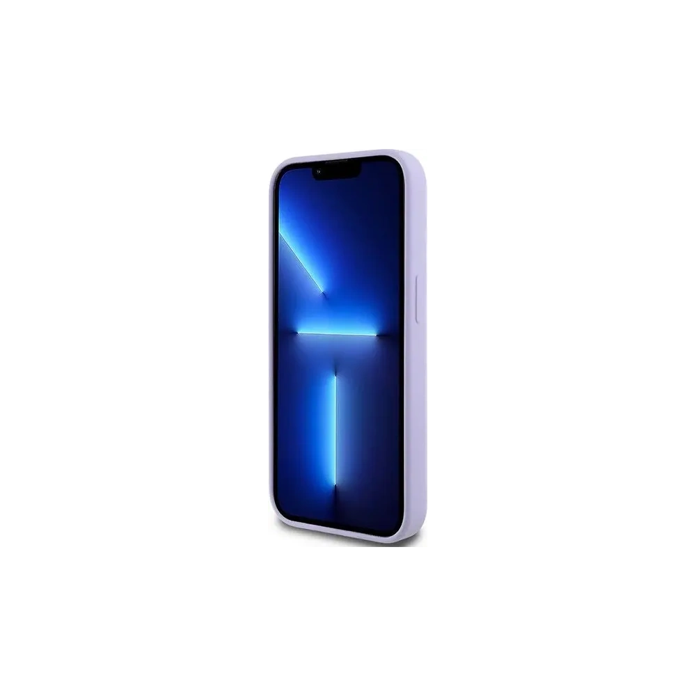 Etui Karl Lagerfeld KLHMP14LSCMKCRHU Apple iPhone 14 Pro hardcase Silicone Karl&Choupette Heads Ring MagSafe fioletowy - iPhone 14 Pro - Karl Lagerfeld