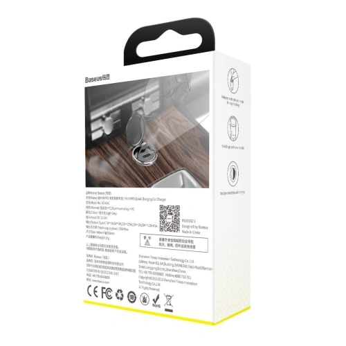 Kup Mini nabíječka do auta Baseus Tiny Star USB-C, QC 4.0+, PD, 30W (šedá) - BSU962GRY - {ean13} - Sklep Home Screen