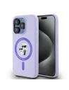 Buy Case Karl Lagerfeld KLHMP15LSCMKCRHU Apple iPhone 15 Pro hardcase Silicone Karl&Choupette Heads Ring MagSafe purple - KLD2145 - {ean13} - Home Screen Store Europe