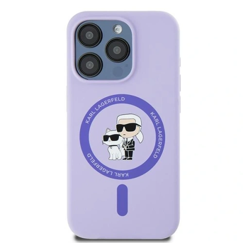 Kup Případ Karl Lagerfeld KLHMP15LSCMKCRHU Apple iPhone 15 Pro tvrdý obal silikonový Karl&Choupette Heads Ring MagSafe fialový - KLD2145 - {ean13} - Sklep Home Screen