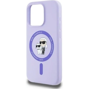 Kup Etui Karl Lagerfeld KLHMP15LSCMKCRHU Apple iPhone 15 Pro hardcase Silicone Karl&Choupette Heads Ring MagSafe fioletowy - KLD2145 - {ean13} - Sklep Home Screen