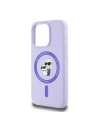 Buy Case Karl Lagerfeld KLHMP15LSCMKCRHU Apple iPhone 15 Pro hardcase Silicone Karl&Choupette Heads Ring MagSafe purple - KLD2145 - {ean13} - Home Screen Store Europe