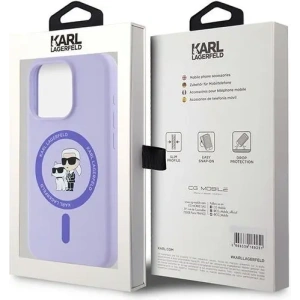 Kup Etui Karl Lagerfeld KLHMP15LSCMKCRHU Apple iPhone 15 Pro hardcase Silicone Karl&Choupette Heads Ring MagSafe fioletowy - KLD2145 - {ean13} - Sklep Home Screen