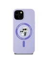 Kup Etui Karl Lagerfeld KLHMP15SSCMKCRHU Apple iPhone 15 hardcase Silicone Karl&Choupette Heads Ring MagSafe fioletowy - KLD2146 - {ean13} - Sklep Home Screen