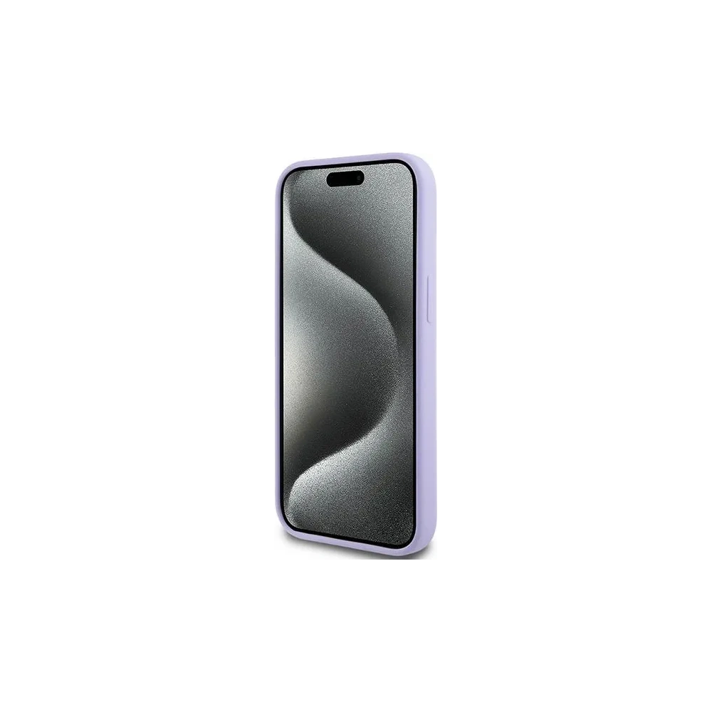 Etui Karl Lagerfeld KLHMP15SSCMKCRHU Apple iPhone 15 hardcase Silicone Karl&Choupette Heads Ring MagSafe fioletowy - iPhone 15 - Karl Lagerfeld