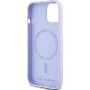 Buy Case Karl Lagerfeld KLHMP15SSCMKCRHU Apple iPhone 15 hardcase Silicone Karl&Choupette Heads Ring MagSafe purple - KLD2146 - {ean13} - Home Screen Store Europe