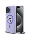 Case Karl Lagerfeld KLHMP15XSCMKCRHU Apple iPhone 15 Pro Max hardcase Silicone Karl&Choupette Heads Ring MagSafe purple - iPhone 15 Pro Max - Karl Lagerfeld