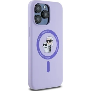 Kup Caz Karl Lagerfeld KLHMP15XSCMKCRHU Apple iPhone 15 Pro Max hardcase Silicone Karl&Choupette Heads Ring MagSafe mov - KLD2147 - {ean13} - Sklep Home Screen