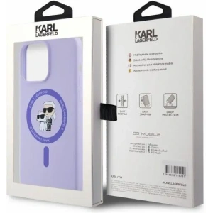 Kup Caz Karl Lagerfeld KLHMP15XSCMKCRHU Apple iPhone 15 Pro Max hardcase Silicone Karl&Choupette Heads Ring MagSafe mov - KLD2147 - {ean13} - Sklep Home Screen