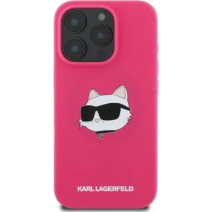 Buy Case Karl Lagerfeld KLHMP16LSCHPPLF Apple iPhone 16 Pro hardcase Silicone Choupette Head Print MagSafe fuchsia - KLD2148 - {ean13} - Home Screen Store Europe