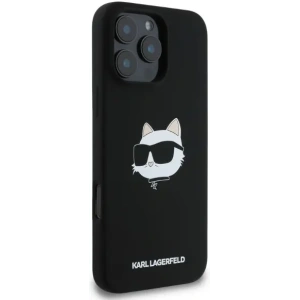 Kup Případ Karl Lagerfeld KLHMP16LSCHPPLK Apple iPhone 16 Pro tvrdý obal silikonový Choupette Head Print MagSafe černý - KLD2149 - {ean13} - Sklep Home Screen