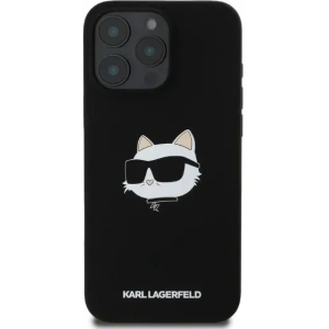 Kup Případ Karl Lagerfeld KLHMP16LSCHPPLK Apple iPhone 16 Pro tvrdý obal silikonový Choupette Head Print MagSafe černý - KLD2149 - {ean13} - Sklep Home Screen