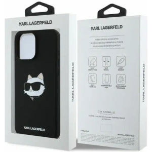 Kup Případ Karl Lagerfeld KLHMP16LSCHPPLK Apple iPhone 16 Pro tvrdý obal silikonový Choupette Head Print MagSafe černý - KLD2149 - {ean13} - Sklep Home Screen