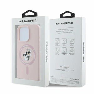 Kup Případ Karl Lagerfeld KLHMP16LSCMKCRHP Apple iPhone 16 Pro tvrdý kryt silikonový Karl&Choupette Heads Ring MagSafe růžový - KLD2151 - {ean13} - Sklep Home Screen