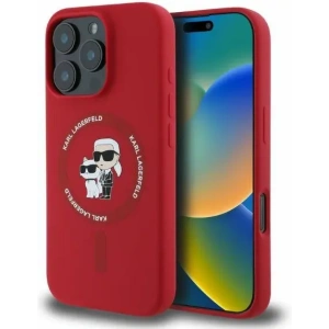 Buy Case Karl Lagerfeld KLHMP16LSCMKCRHR Apple iPhone 16 Pro hardcase Silicone Karl&Choupette Heads Ring MagSafe red - KLD2152 - {ean13} - Home Screen Store Europe