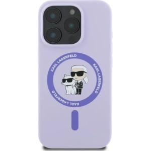 Kup Případ Karl Lagerfeld KLHMP16LSCMKCRHU Apple iPhone 16 Pro tvrdý kryt Silikon Karl&Choupette Hlavy Kroužek MagSafe fialový - KLD2153 - {ean13} - Sklep Home Screen