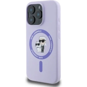Kup Případ Karl Lagerfeld KLHMP16LSCMKCRHU Apple iPhone 16 Pro tvrdý kryt Silikon Karl&Choupette Hlavy Kroužek MagSafe fialový - KLD2153 - {ean13} - Sklep Home Screen