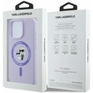 Kup Případ Karl Lagerfeld KLHMP16LSCMKCRHU Apple iPhone 16 Pro tvrdý kryt Silikon Karl&Choupette Hlavy Kroužek MagSafe fialový - KLD2153 - {ean13} - Sklep Home Screen